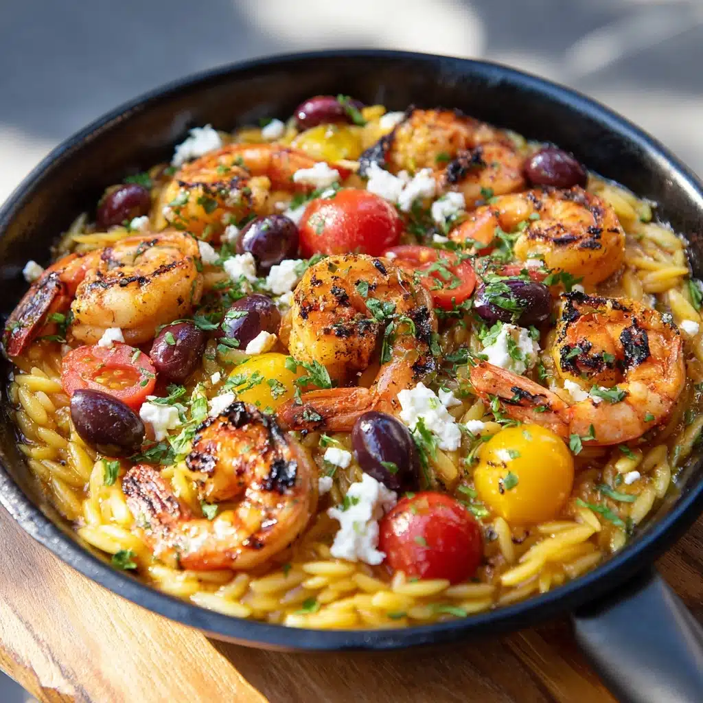 Greek Shrimp with Orzo and Feta Recipe - Recipe Image