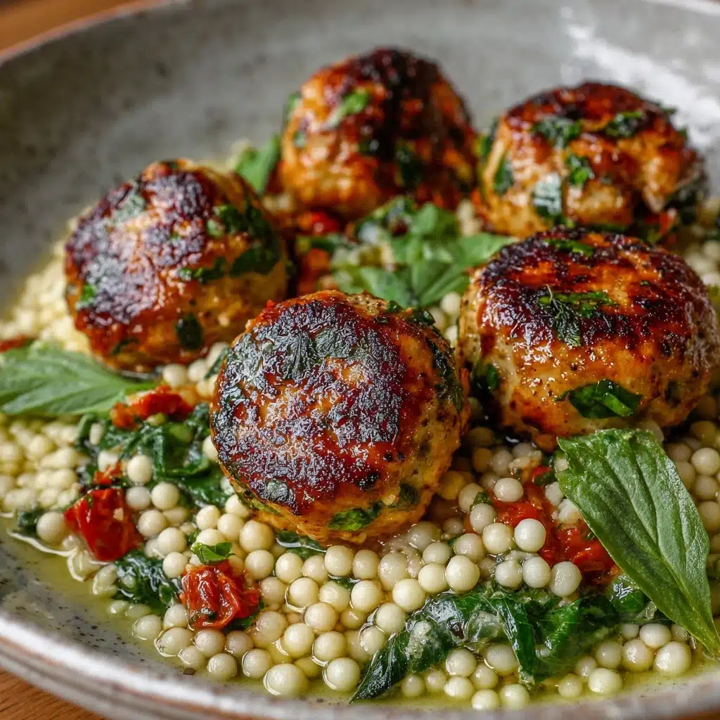 Herby Greek Chicken Meatballs Recipe - Recipe Image
