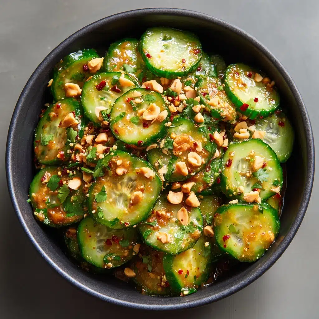Cucumbers in Spicy Peanut Sauce Recipe - Recipe Image