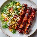 BBQ Chicken Skewer Salad Recipe