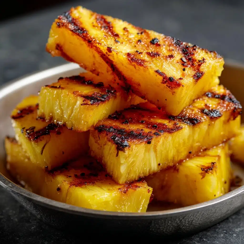 Caramelized Brown Sugar Cinnamon Grilled Pineapple Recipe - Recipe Image