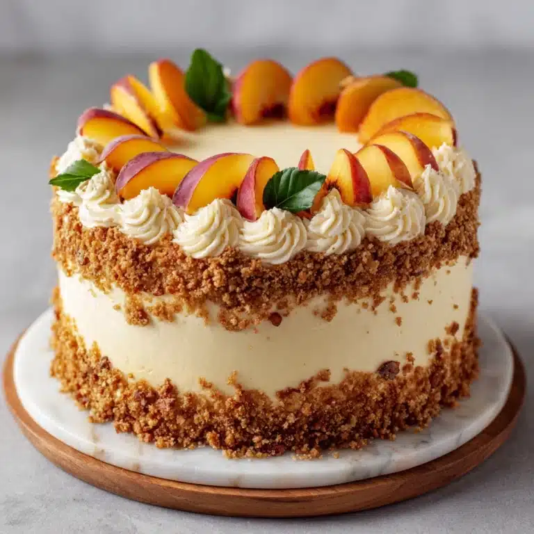 Easy Brown Sugar Peach Cake Recipe