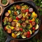 One Pan Sausage and Veggies Skillet Recipe