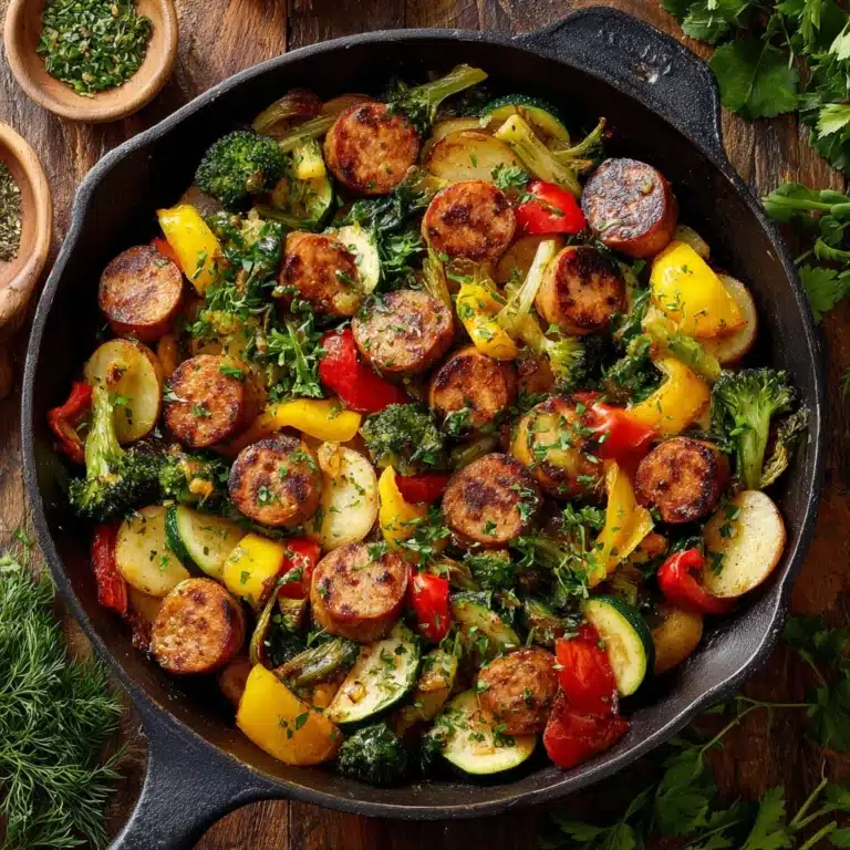 One Pan Sausage and Veggies Skillet Recipe