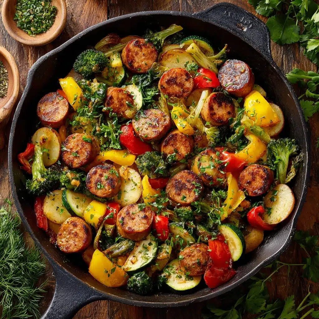 One Pan Sausage and Veggies Skillet Recipe