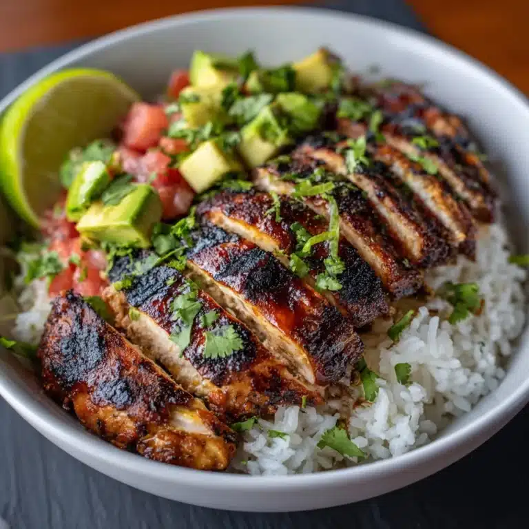 Cajun Chicken with Coriander and Lime Rice Recipe