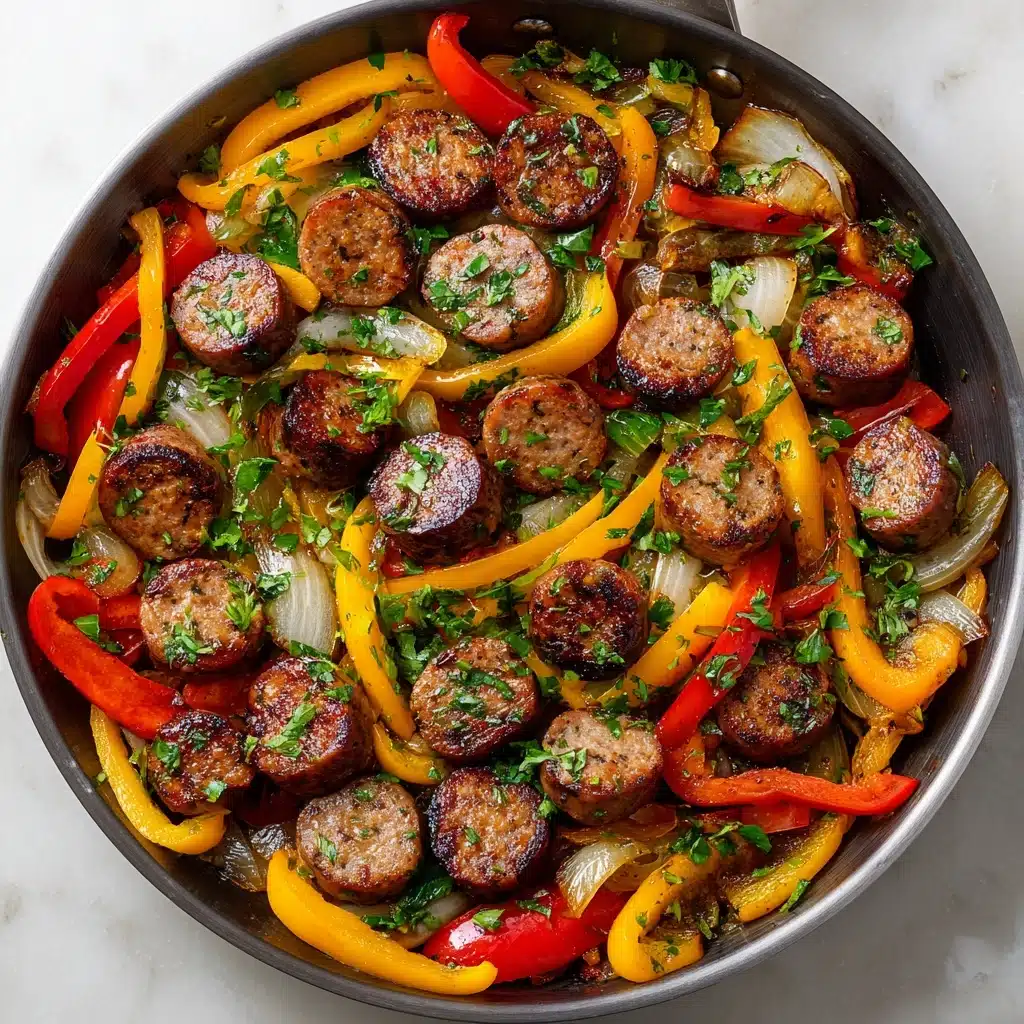 Sausage and Peppers Skillet Recipe - Recipe Image