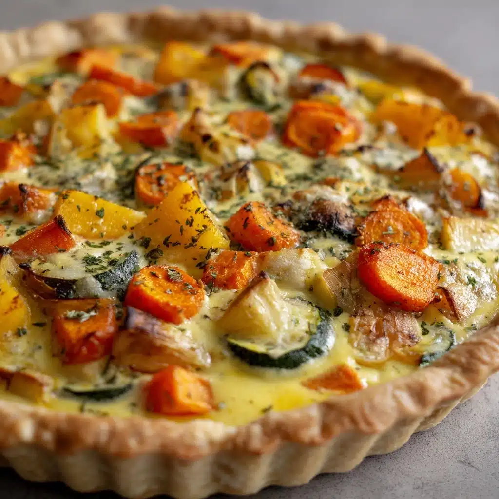 Roast Vegetable Tart Recipe - Recipe Image