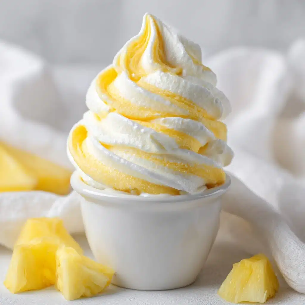 Homemade Pineapple Soft Serve Ice Cream Recipe - Recipe Image