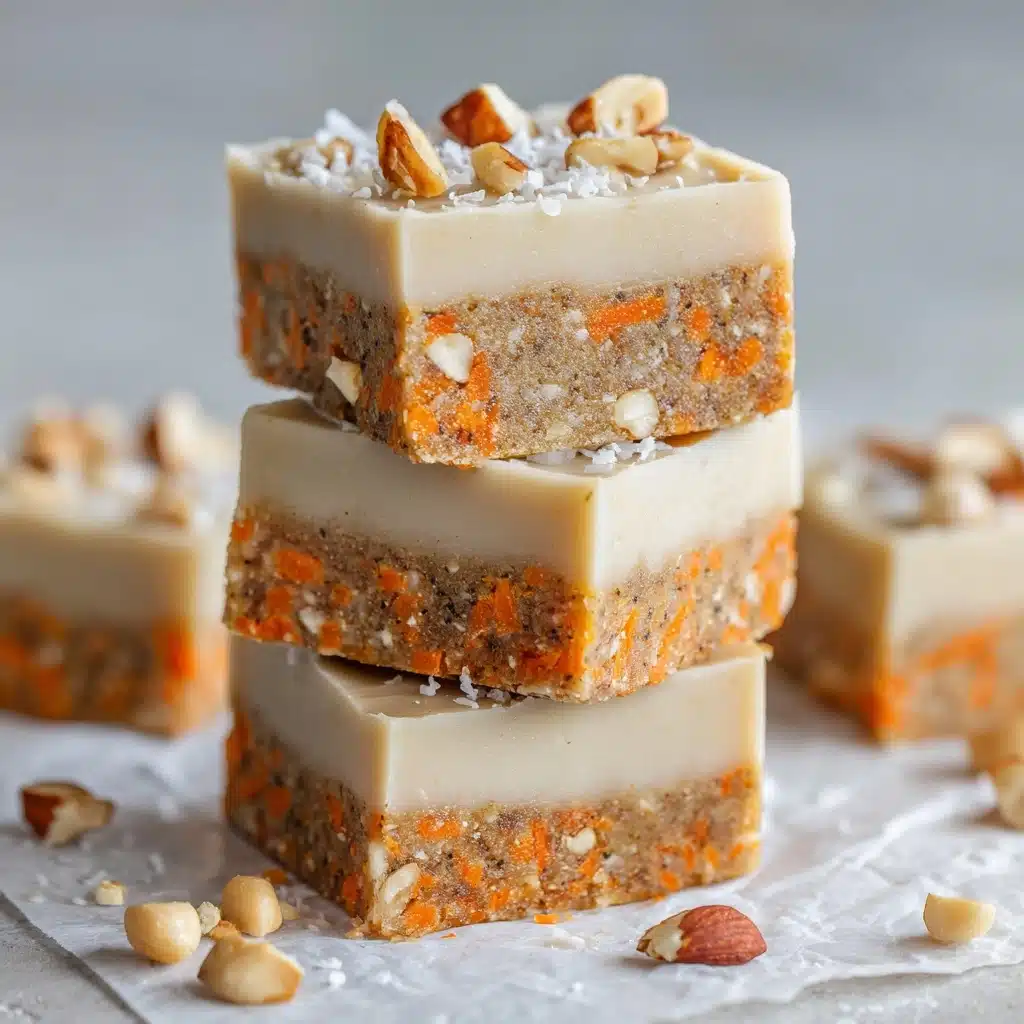 Healthy No-Bake Carrot Cake Breakfast Bars Recipe - Recipe Image