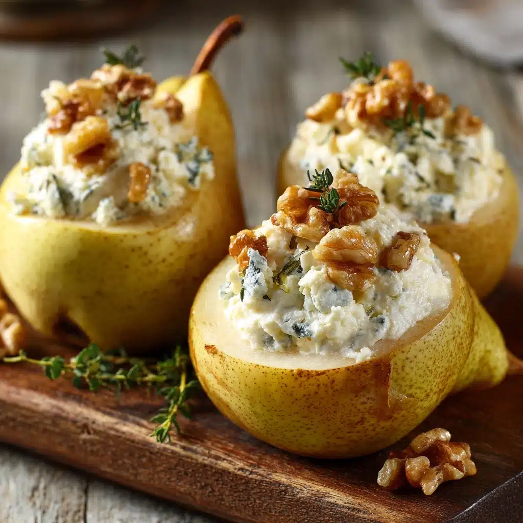 Elegant Blue Cheese Stuffed Pears Recipe - Recipe Image