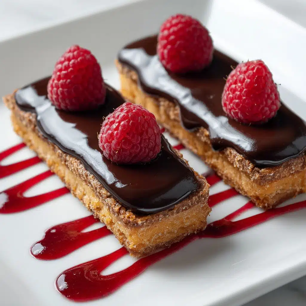 Chocolate Fudge Pop Tarts with Raspberry Glaze Recipe - Recipe Image