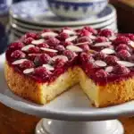 Raspberry and Almond Upside-Down Cake Recipe