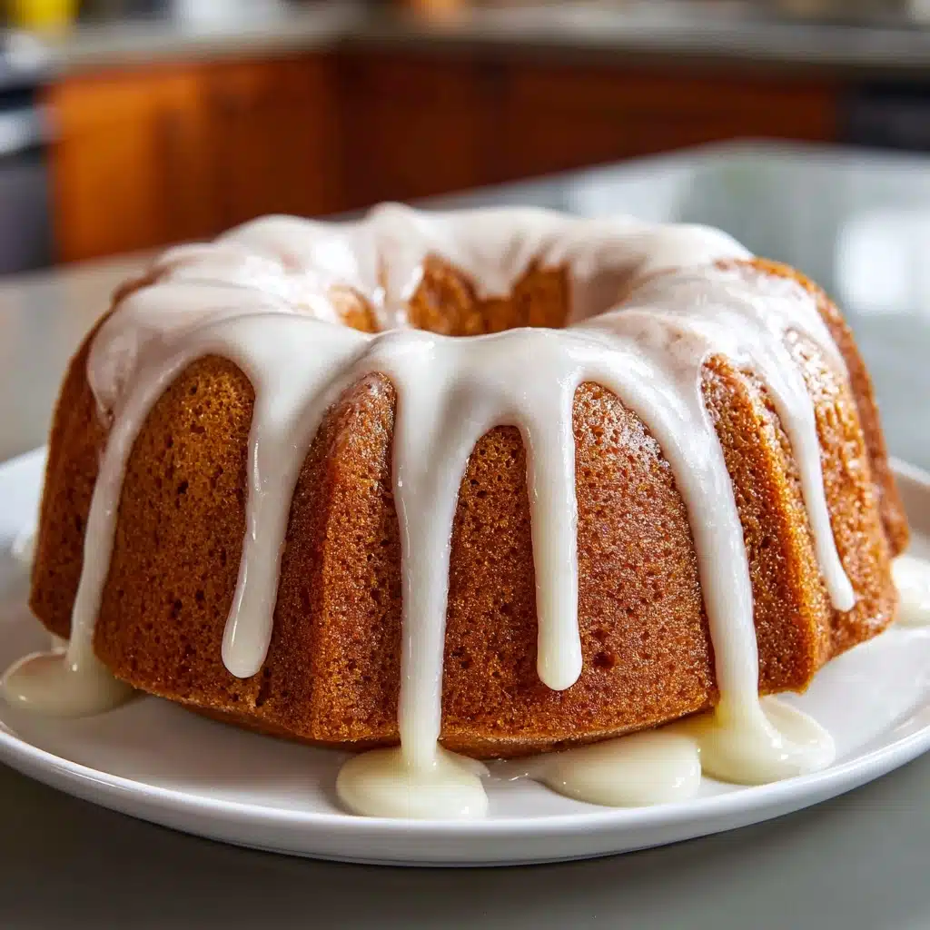 Vanilla Buttermilk Pound Cake with Cream Cheese Glaze Recipe - Recipe Image