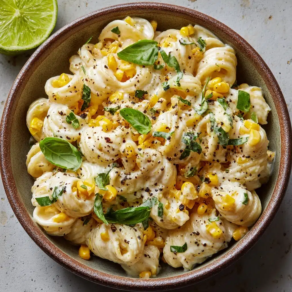 Creamy Street Corn Pasta Salad Recipe - Recipe Image