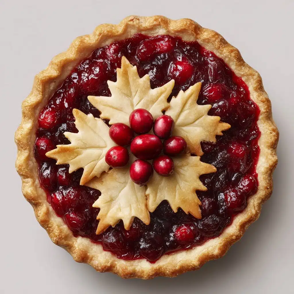 Cranberry Orange Custard Pie Recipe - Recipe Image