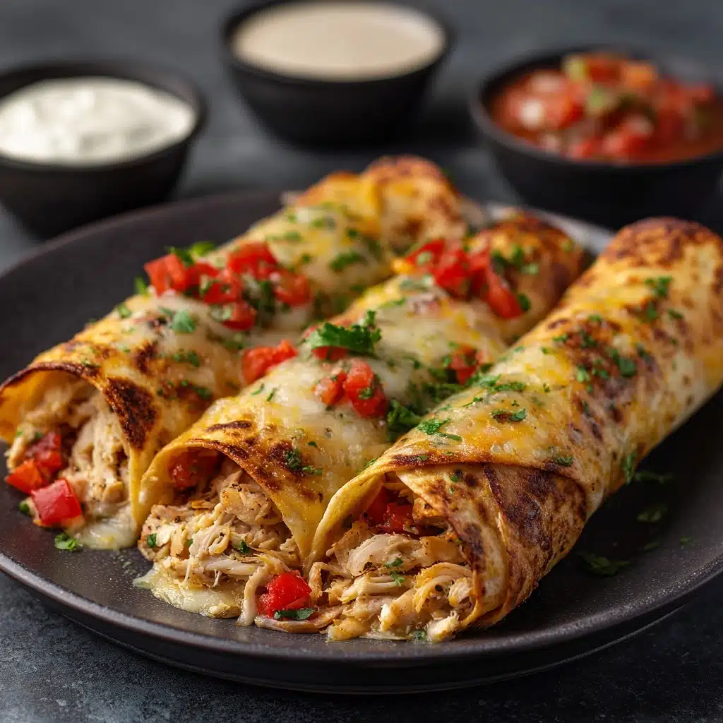 Baked Chicken Chimichangas: Easy and Delicious Recipe - Recipe Image