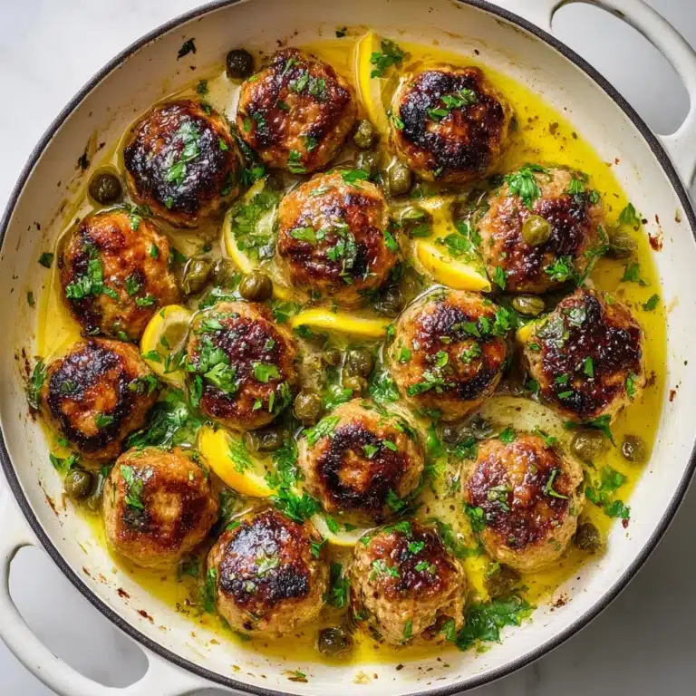 Saucy Chicken Piccata Meatballs Recipe