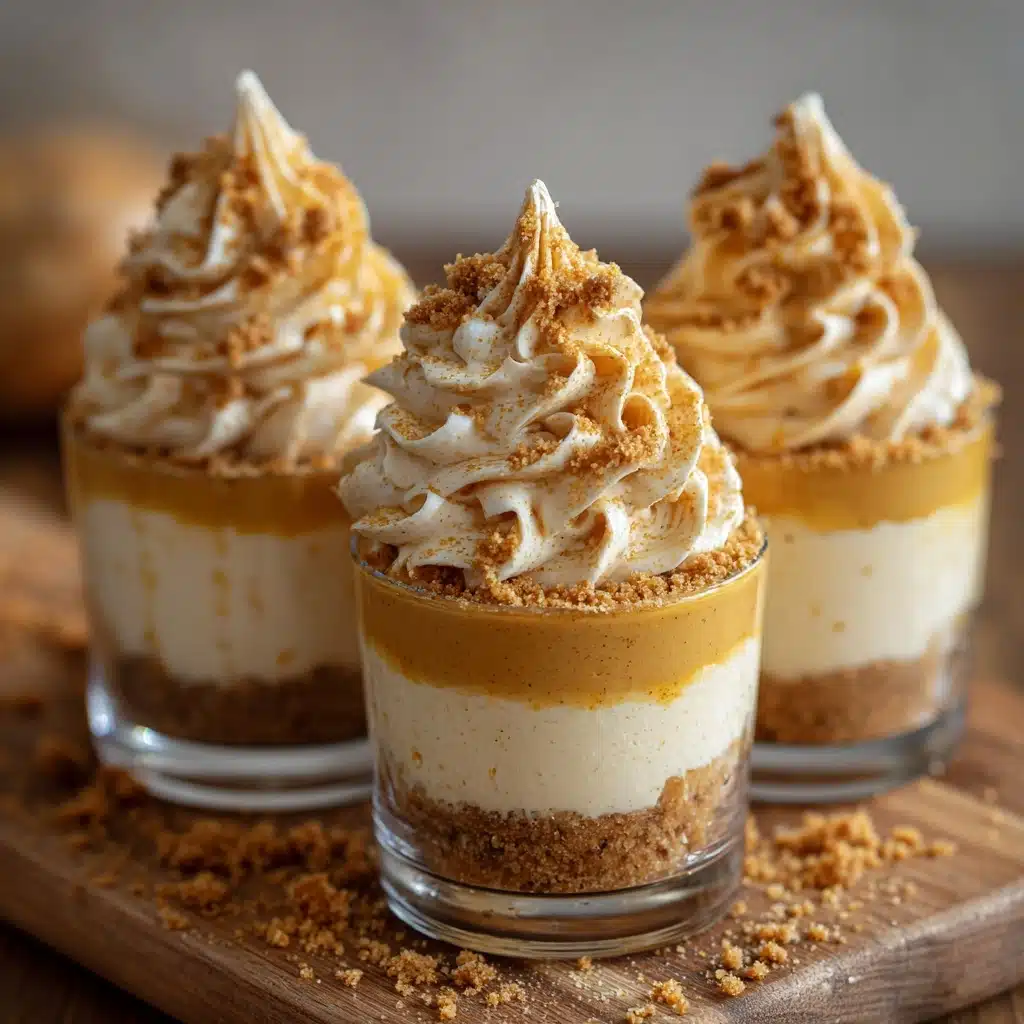 No-Bake Mini Pumpkin Cheesecakes Recipe - Recipe Image