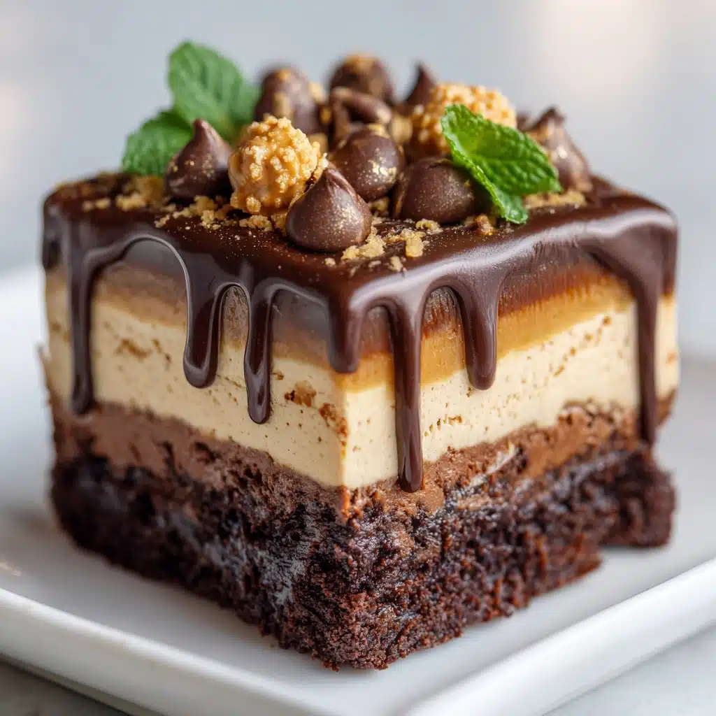 Chocolate Peanut Butter Poke Cake Recipe - Recipe Image