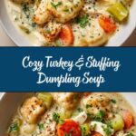 Leftover Turkey and Stuffing Dumpling Soup Recipe
