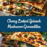 Baked Spinach Mushroom Quesadillas Recipe