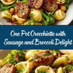 One Pot Orecchiette with Sausage and Broccoli Recipe