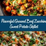 Easy Ground Beef Zucchini Sweet Potato Skillet Recipe