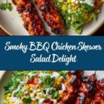 BBQ Chicken Skewer Salad Recipe