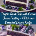 Purple Velvet Cake with Cream Cheese Frosting Recipe