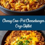 One-Pot Cheeseburger Orzo Skillet Recipe