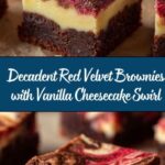 Red Velvet Brownies with Vanilla Cheesecake Swirl Recipe