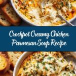 Crockpot Creamy Chicken Parmesan Soup Recipe
