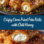 Oven Fried Feta Rolls with Chili Honey Recipe