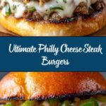 Philly Cheese Steak Burgers Recipe