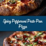 Pepperoni and Roasted Jalapeño Pesto Pan Pizza Recipe