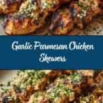 Easy Garlic Parmesan Chicken Skewers Recipe