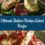 Italian Salad with Chicken, Spinach, Artichokes, Salami, Sun-Dried Tomatoes, and Red Onions Recipe