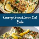 Baked Cod in Coconut Lemon Cream Sauce Recipe