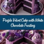 Purple Velvet Cake with White Chocolate Cream Cheese Frosting Recipe