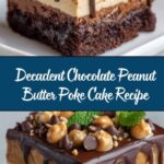 Chocolate Peanut Butter Poke Cake Recipe
