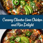 Creamy Cilantro Lime Chicken and Rice Recipe