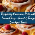 Raspberry Cinnamon Rolls with Lemon Glaze Recipe