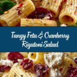 Feta & Cranberry Rigatoni Salad with Lemon Vinaigrette Recipe