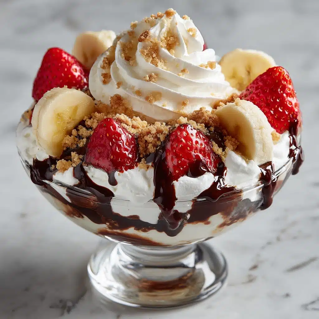 No-Bake Banana Split Dessert Recipe - Recipe Image