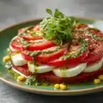 Fresh Corn and Tomato Caprese Salad Recipe