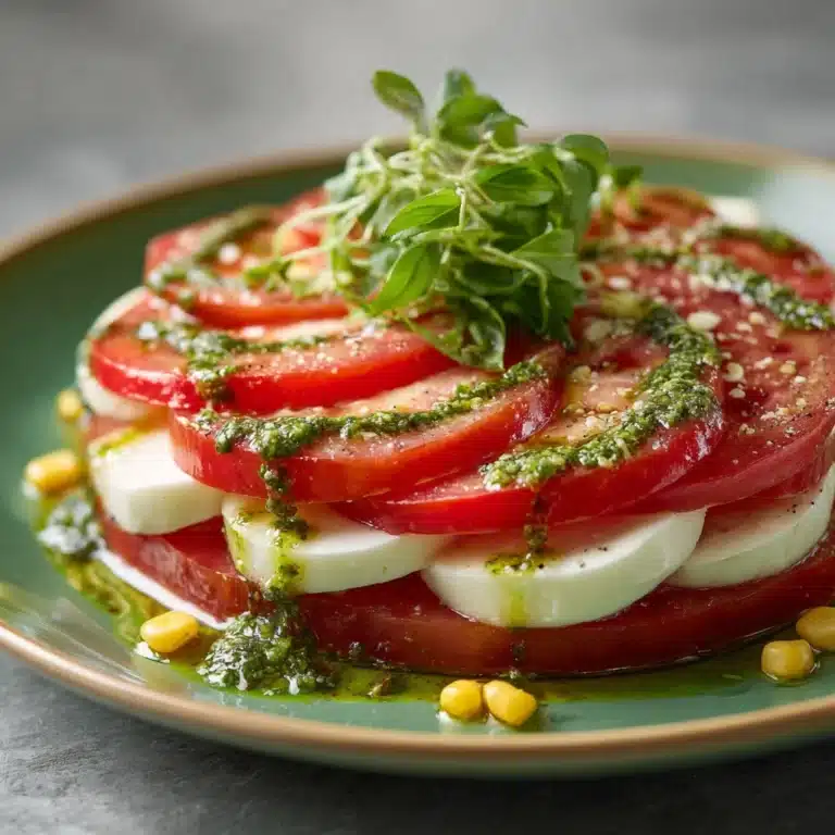 Fresh Corn and Tomato Caprese Salad Recipe