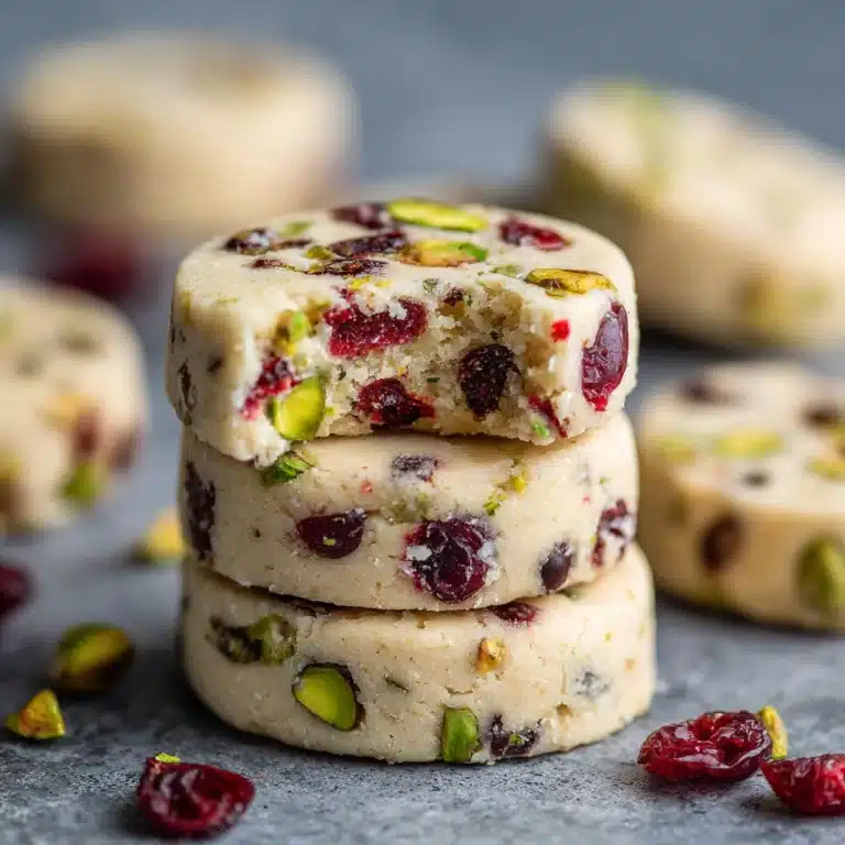 Cranberry Pistachio Shortbread Recipe