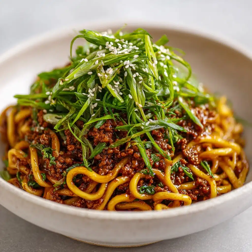 Mongolian Ground Beef Noodles Recipe - Recipe Image