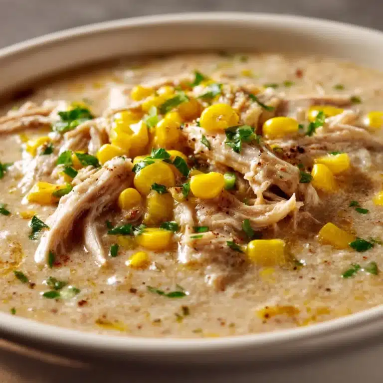 Creamy White Chicken Chili with Corn Recipe